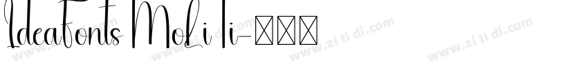 IdeaFonts MoLiTi字体转换